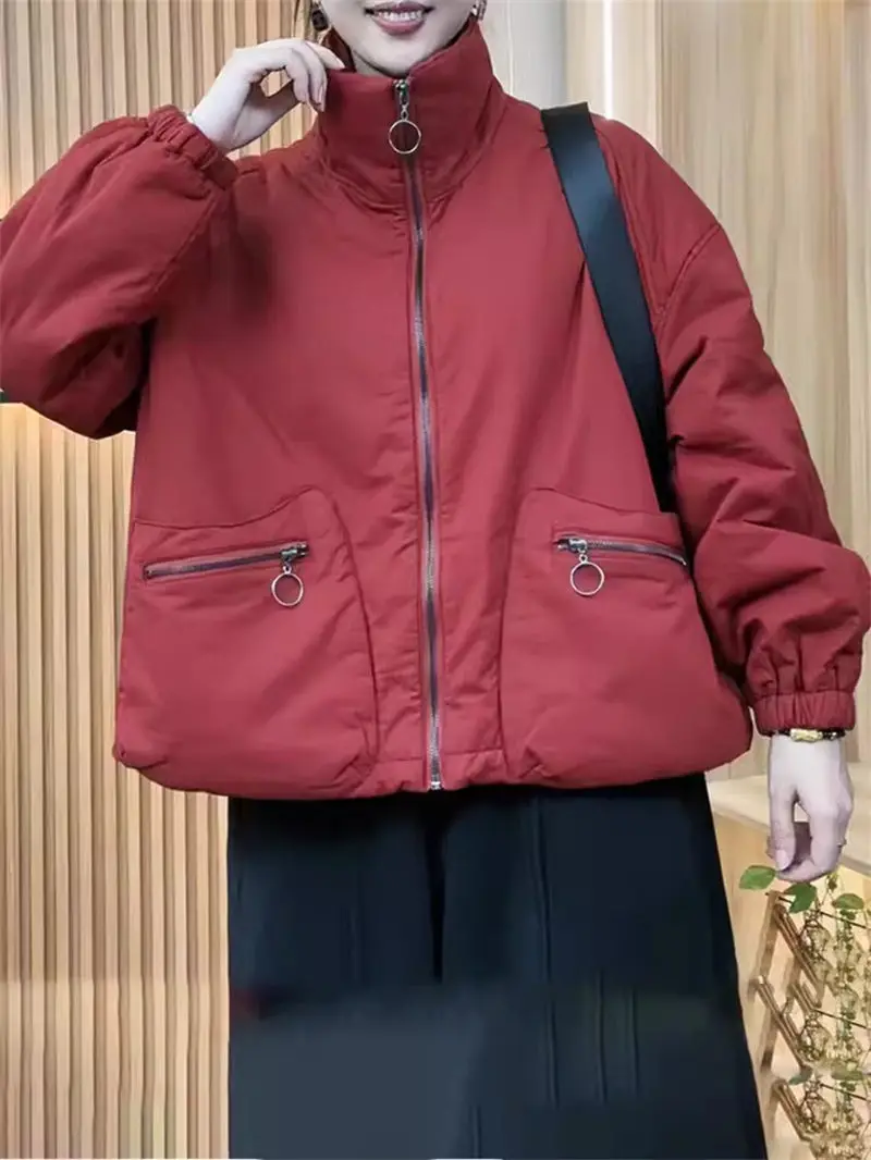 Women's Oversized Quilted Jacket 2024 New Autumn And Winter Casual Loose Versatile Stand Up Collar Design Windproof Coat K146
Women's Oversized Quilted Jacket 2024 New Autumn And Winter Casual Loose Versatile Stand Up Collar Design Windproof Coat K146