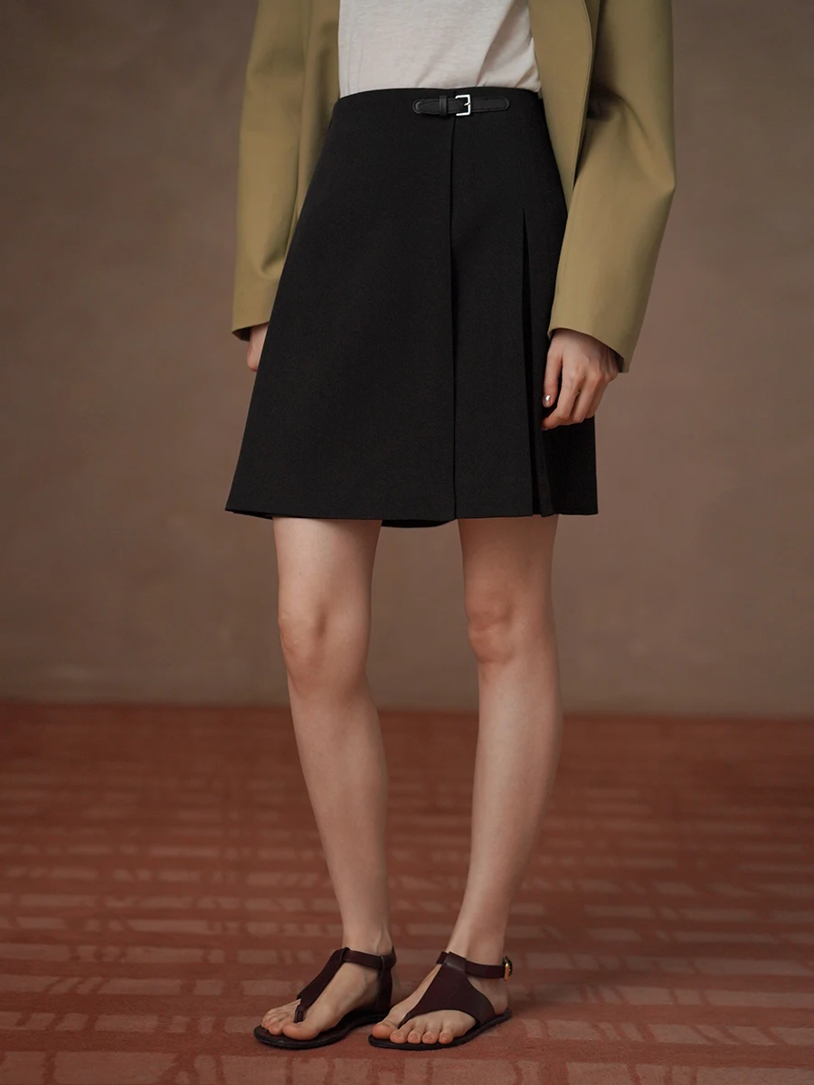 High Waist A-Line Skirt with Asymmetrical Pleat Design And Umbrella Shape for Young Women College Style Polyester Fiber
High Waist A-Line Skirt with Asymmetrical Pleat Design And Umbrella Shape for Young Women College Style Polyester Fiber