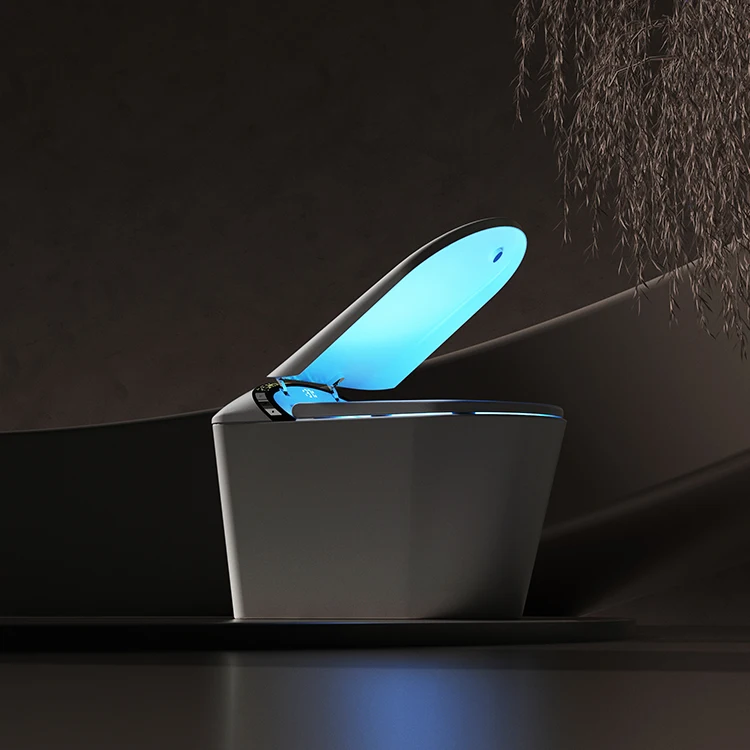 Modern Foot Sensor Sanitary Ware Automatic Ceramic Bathroom WC Floor Mounted Smart Toilet With Tank
Modern Foot Sensor Sanitary Ware Automatic Ceramic Bathroom WC Floor Mounted Smart Toilet With Tank