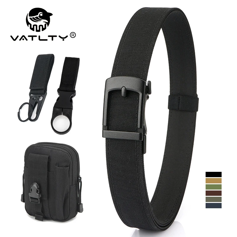 VATLTY New EDC Casual Belt Automatic Buckle Tactical Outdoor Belt for Men Thick Nylon Stiff Military Belt Rigid Girdle Male
VATLTY New EDC Casual Belt Automatic Buckle Tactical Outdoor Belt for Men Thick Nylon Stiff Military Belt Rigid Girdle Male