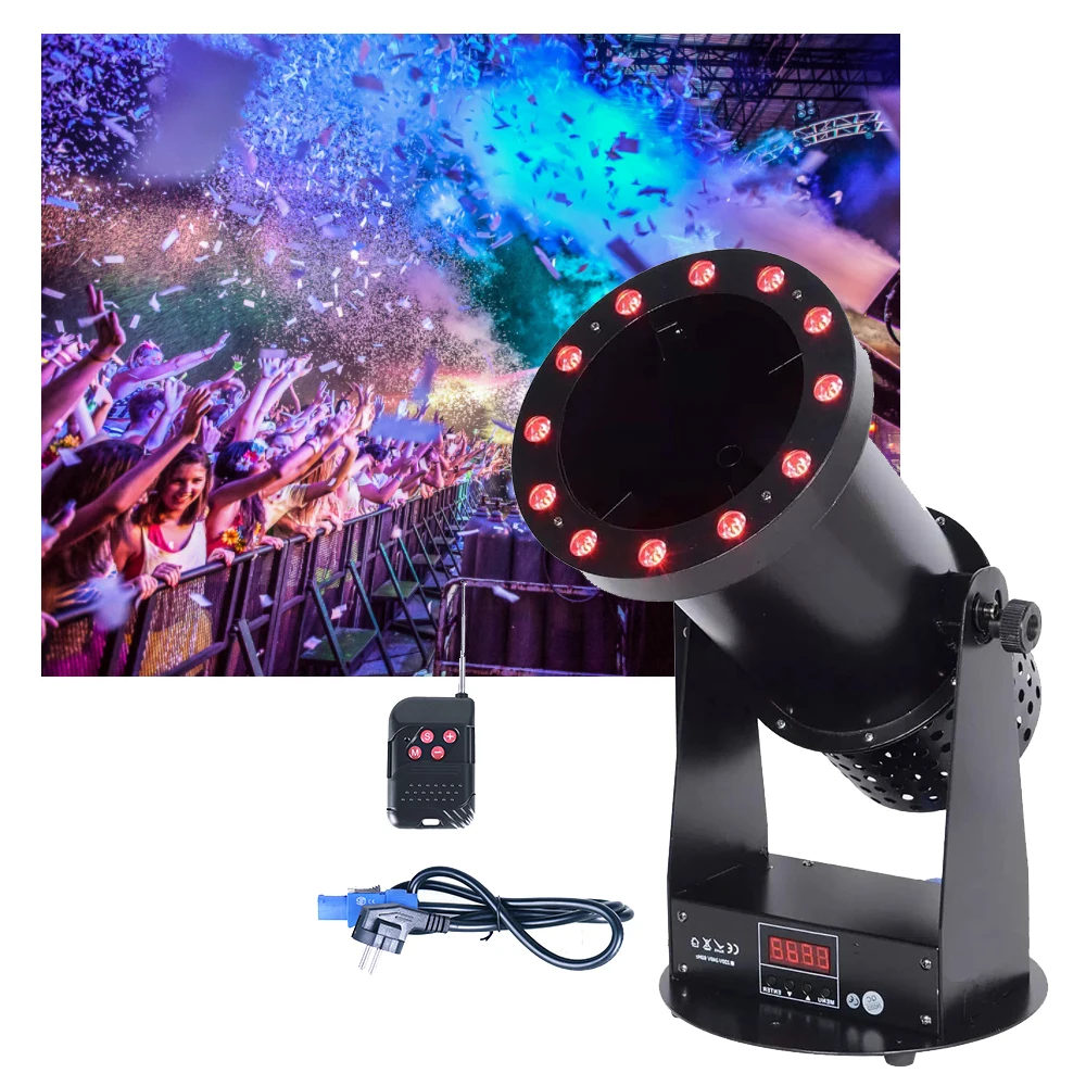 Stage lighting special effects LED electronic color paper confetti machine Rainbow effect paper spray machine dj Disco nightclub
Stage lighting special effects LED electronic color paper confetti machine Rainbow effect paper spray machine dj Disco nightclub