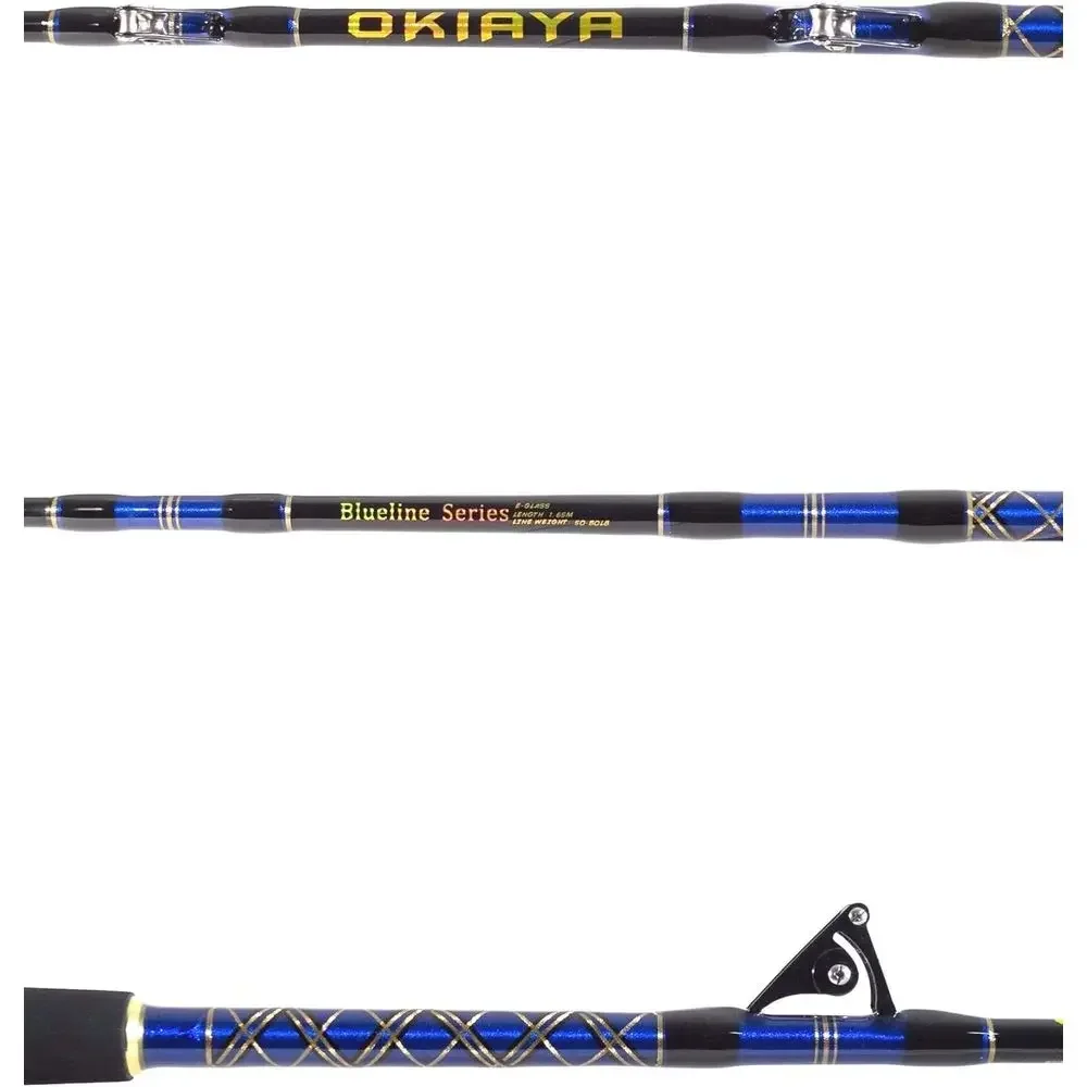 Saltwater Big Game Roller Rod, 50-80 LB, 6 Feet, Blueline Series, 50-80 LB
Saltwater Big Game Roller Rod, 50-80 LB, 6 Feet, Blueline Series, 50-80 LB