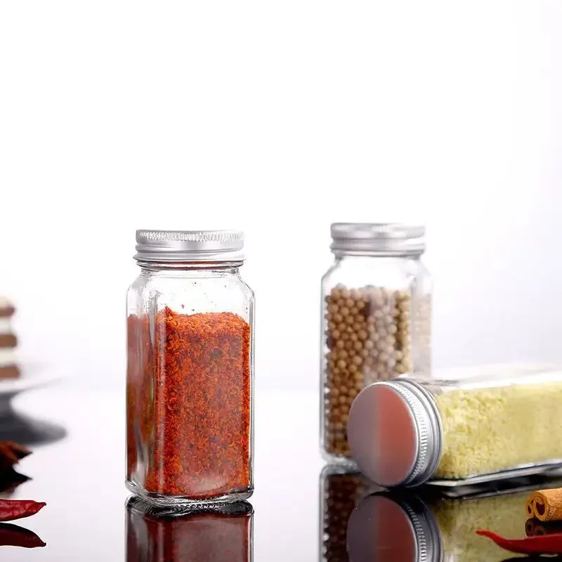 120ML Glass Seasoning Bottle Kitchen Seasoning Jar Seal Spices Box Salt Jar Seasoning Boxs Moisture-proof Square Spices Bottle
120ML Glass Seasoning Bottle Kitchen Seasoning Jar Seal Spices Box Salt Jar Seasoning Boxs Moisture-proof Square Spices Bottle