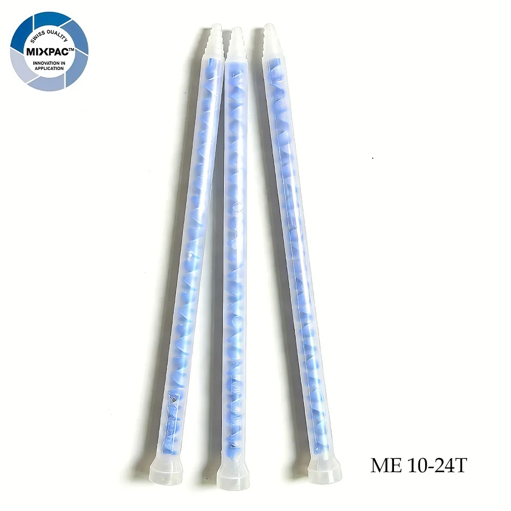 Sulzer Mixpac ME 10-24T Static Mixer Nozzle For Meter Mix Dispense Blue Machine Applicator Disposable Mixer Mixing Tube
Sulzer Mixpac ME 10-24T Static Mixer Nozzle For Meter Mix Dispense Blue Machine Applicator Disposable Mixer Mixing Tube