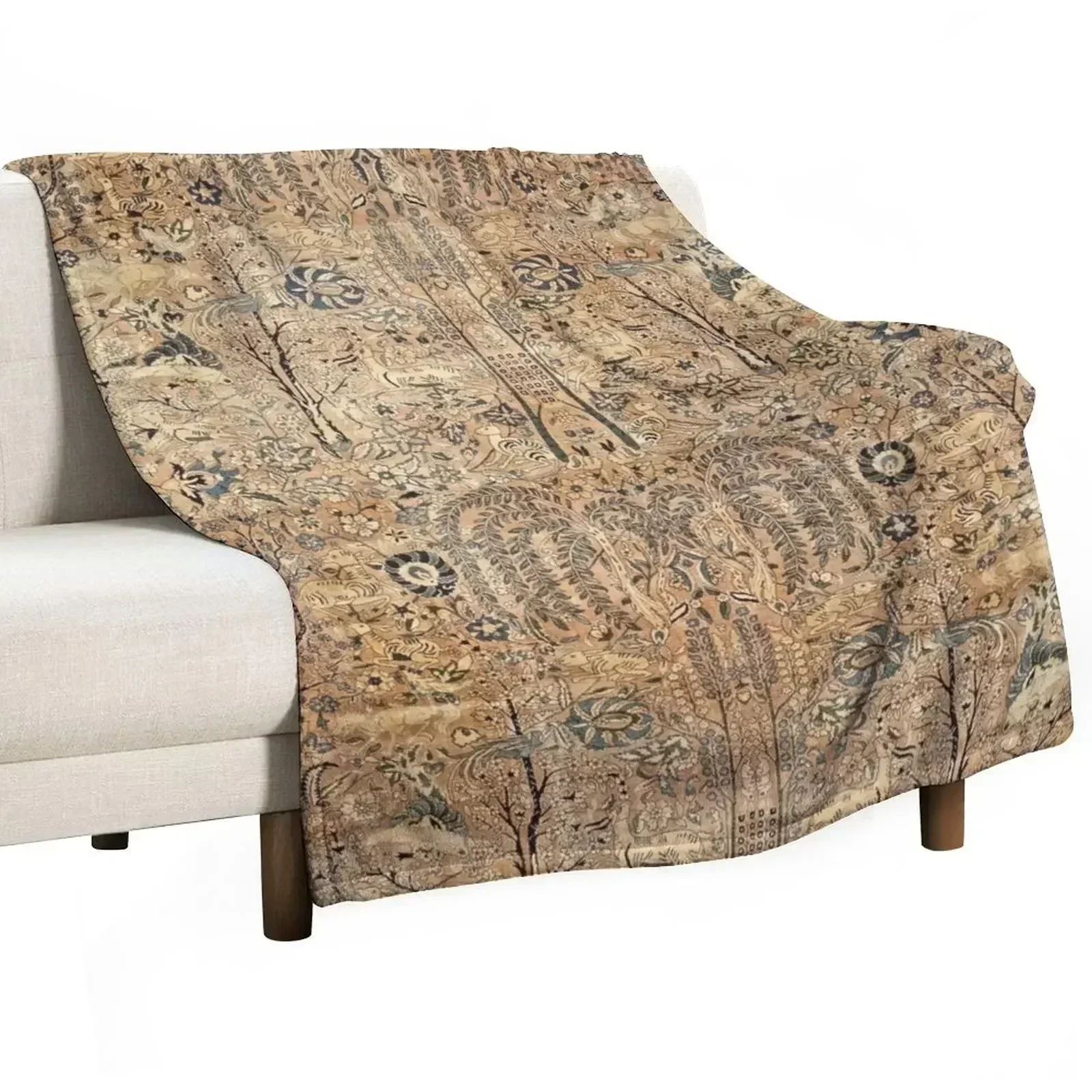 Antique Persian Kirman Garden Rug with Animals Print Throw Blanket Stylish Warm Blanket for Living Room Bedroom
Antique Persian Kirman Garden Rug with Animals Print Throw Blanket Stylish Warm Blanket for Living Room Bedroom