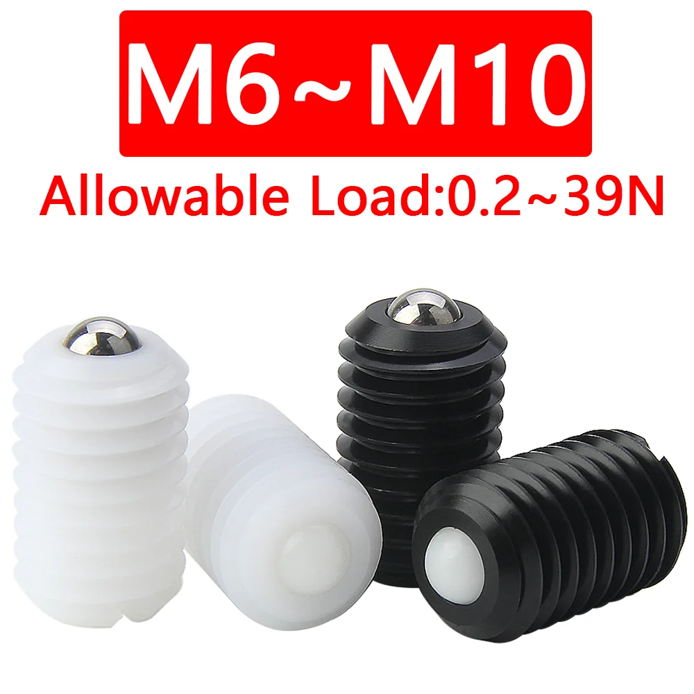 YK424 M6/M8/M10 Factory Outlet Ball Plunger POM/Nylon 6 Body Light/High Load Slotted Set Screw Allowable Load:0.2N~39N
YK424 M6/M8/M10 Factory Outlet Ball Plunger POM/Nylon 6 Body Light/High Load Slotted Set Screw Allowable Load:0.2N~39N