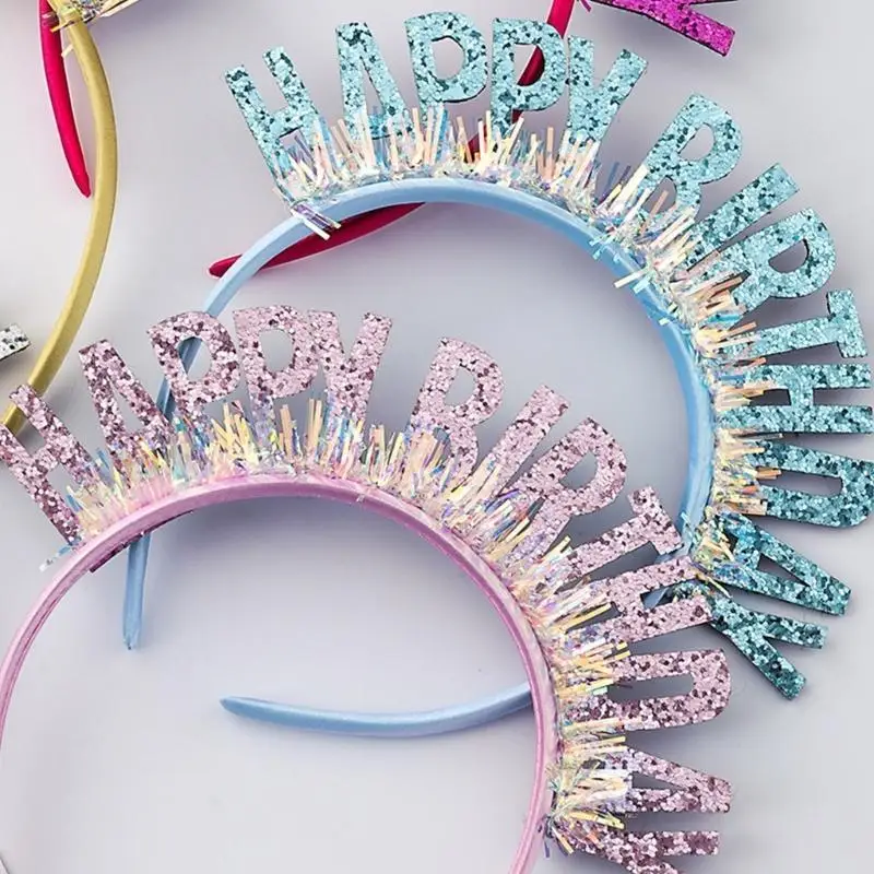 652F Unique Headband with Tinsel HAPPY BIRTHDAY Hairhoop for Adult Kids Hair Decor
652F Unique Headband with Tinsel HAPPY BIRTHDAY Hairhoop for Adult Kids Hair Decor