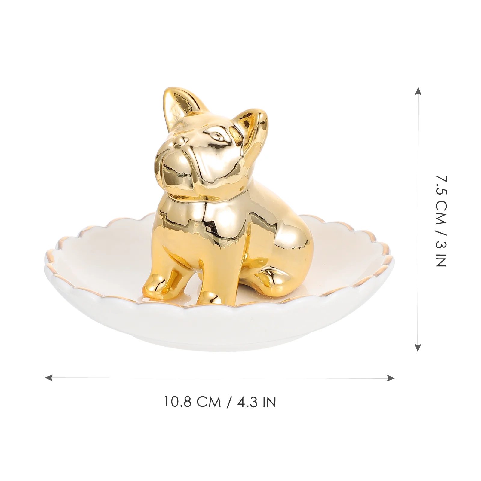 1Pcs Bull Dog Jewelry Storage Tray Ceramic Animal Design Rings Earrings Organizer for Desktop Decoration Makeup Holder
1Pcs Bull Dog Jewelry Storage Tray Ceramic Animal Design Rings Earrings Organizer for Desktop Decoration Makeup Holder