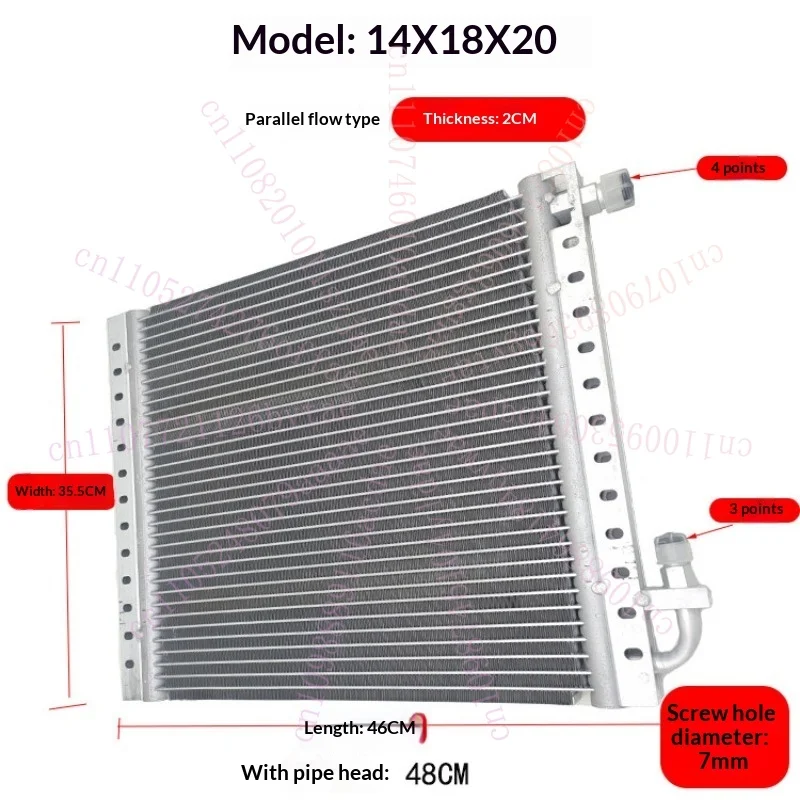 Universal Radiator Aluminum Condenser Parallel Flow with Drier Dryer 14''x18''x20mm / 14''x23''x20mm for Truck Excavator Car A/C
Universal Radiator Aluminum Condenser Parallel Flow with Drier Dryer 14''x18''x20mm / 14''x23''x20mm for Truck Excavator Car A/C
