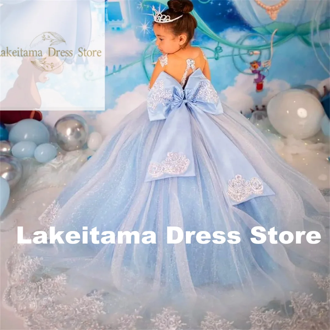 Customization Illusion Long Sleeve With Bow Flower Girl Dress Maxi Gown Satin Sparkling Fluffy Tulle Ball Gown Girl Communion Dr
Customization Illusion Long Sleeve With Bow Flower Girl Dress Maxi Gown Satin Sparkling Fluffy Tulle Ball Gown Girl Communion Dr