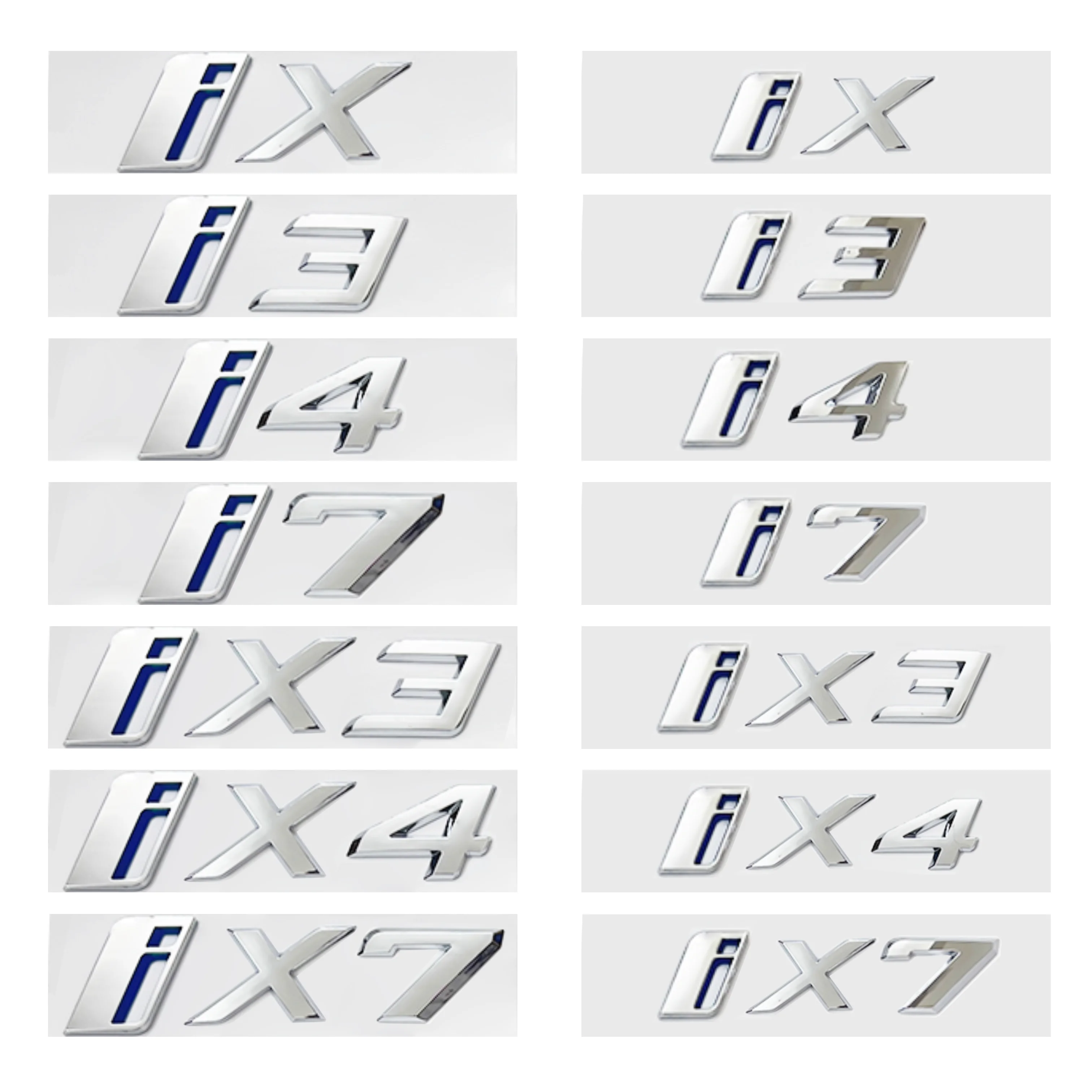 3D ABS Letters Car Styling Badge Rear Trunk Tail Emblem Stickers for BMW I3 I4 I7 IX IX3 IX4 IX7 Accessories
3D ABS Letters Car Styling Badge Rear Trunk Tail Emblem Stickers for BMW I3 I4 I7 IX IX3 IX4 IX7 Accessories