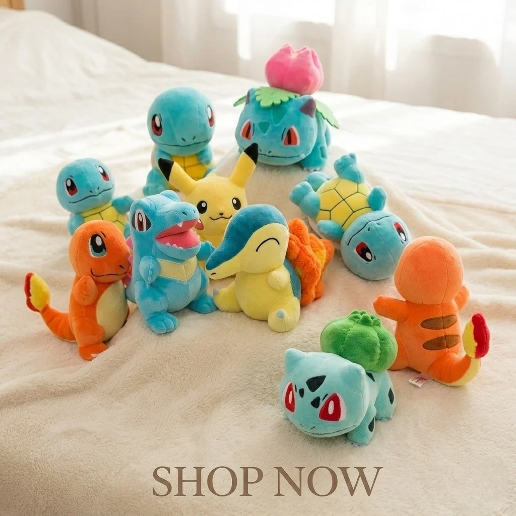 Pikachu Squirtle Bulbasaur Charmander Cyndaquil Totodile Ivysaur Popplio Plush Toys Pokemon Peluche Dolls Toys Hobbies Gifts
Pikachu Squirtle Bulbasaur Charmander Cyndaquil Totodile Ivysaur Popplio Plush Toys Pokemon Peluche Dolls Toys Hobbies Gifts