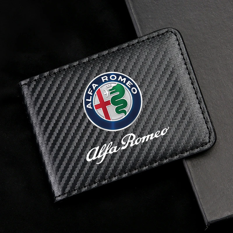 Carbon Fiber Car Driver License Bag ID Card Holder Wallet For Alfa Romeo giulia stelvio giulietta 159 147 156 166 Car Accessorie
Carbon Fiber Car Driver License Bag ID Card Holder Wallet For Alfa Romeo giulia stelvio giulietta 159 147 156 166 Car Accessorie