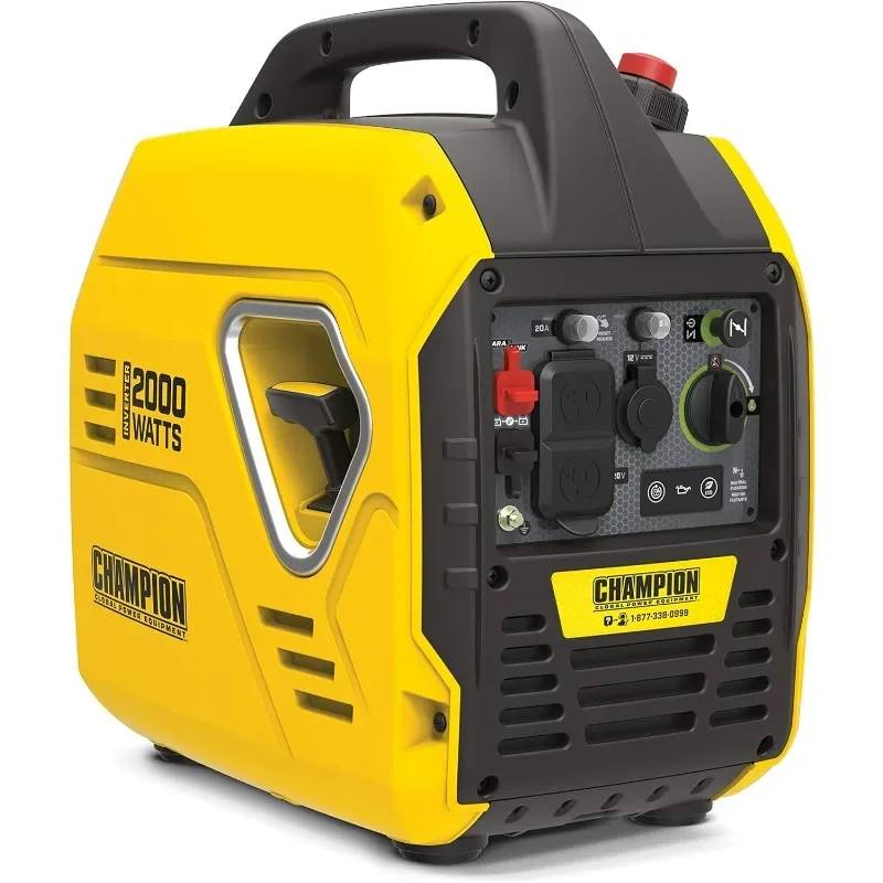 Ультралегкий портативный инверторный генератор Champion Power Equipment, мощность 2000 Вт, бесшумная технология
Ультралегкий портативный инверторный генератор Champion Power Equipment, мощность 2000 Вт, бесшумная технология