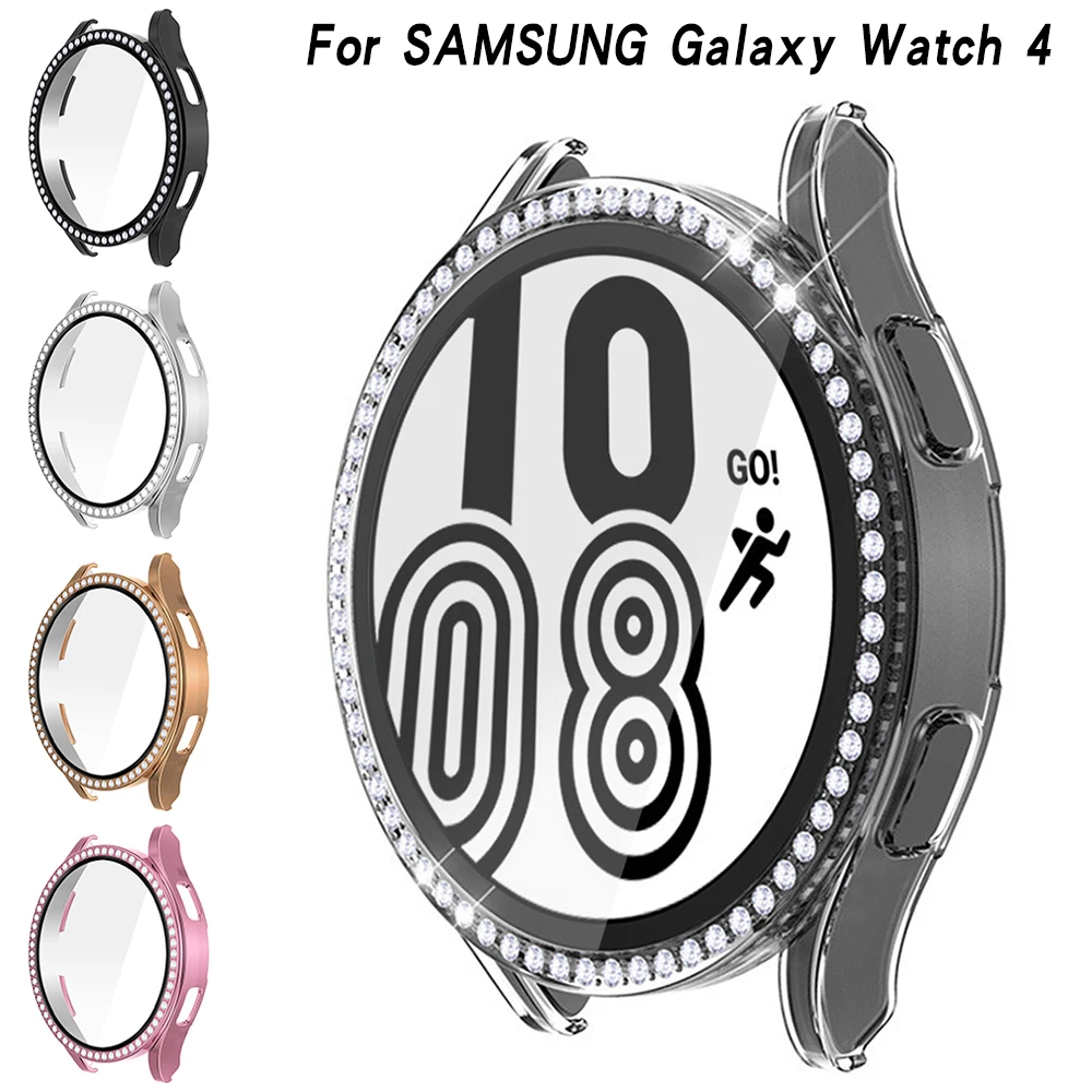 Watch Glass+Case for Samsung Galaxy Watch 4 40mm 44mm Bling Crystal All-Around Protective Bumper Cover with Film for Women
Watch Glass+Case for Samsung Galaxy Watch 4 40mm 44mm Bling Crystal All-Around Protective Bumper Cover with Film for Women