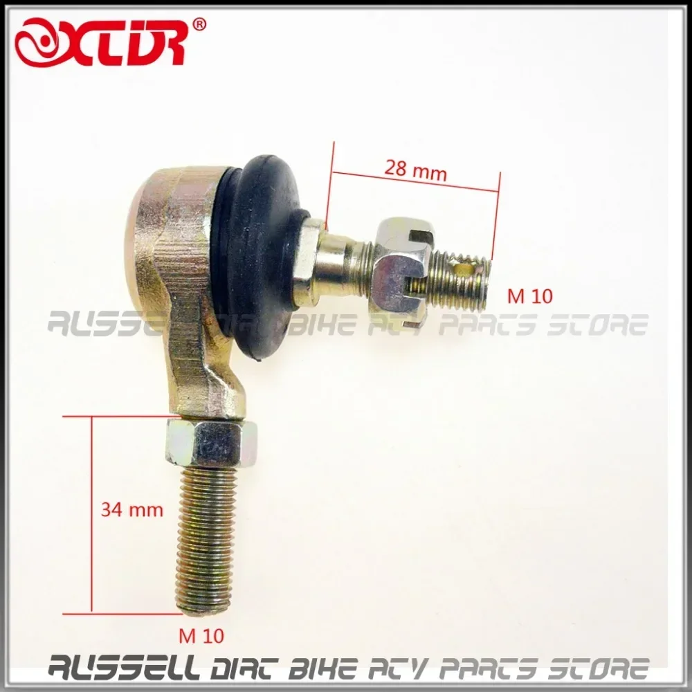 Turn Joint Ball Head 10mm M10 x 1.25 Tie Rod End Counter Clockwise thread For 50cc - 110cc ATV UTV Accessories Parts Quad
Turn Joint Ball Head 10mm M10 x 1.25 Tie Rod End Counter Clockwise thread For 50cc - 110cc ATV UTV Accessories Parts Quad