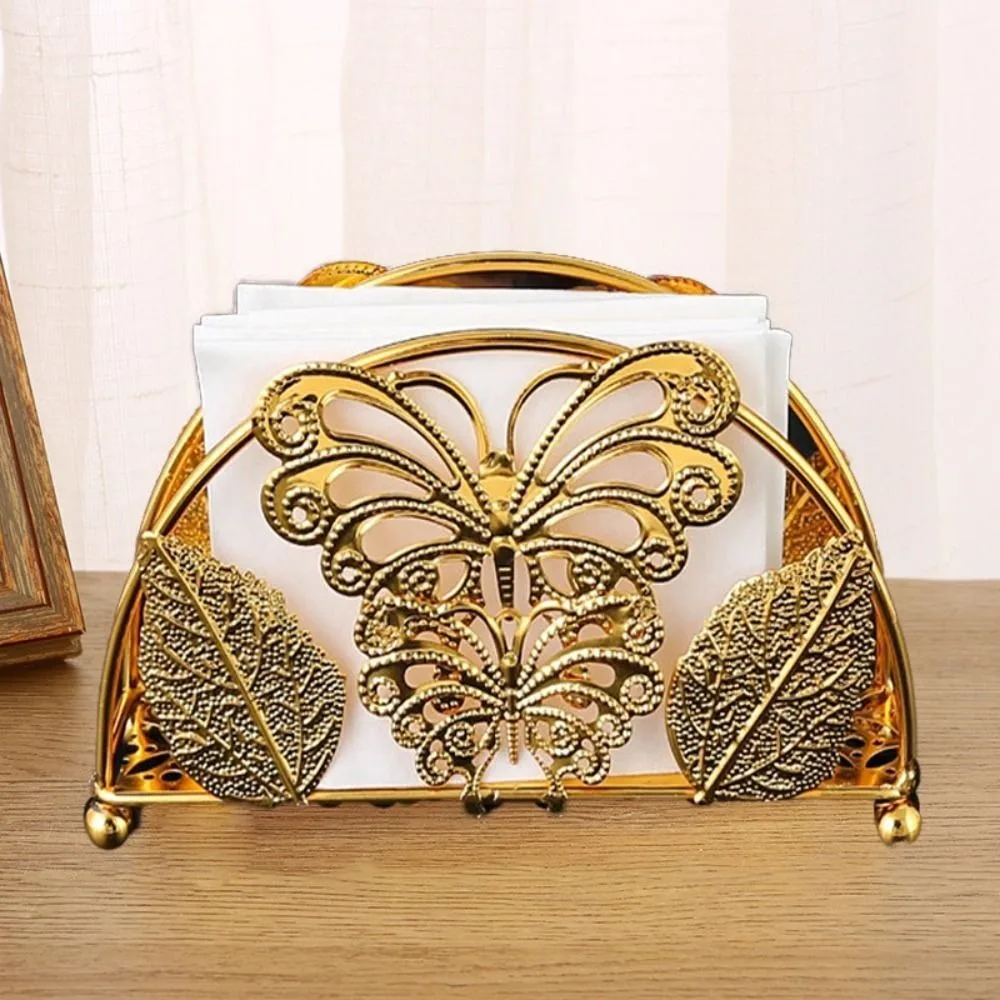 Nordic Style Vertical Napkin Dispenser Vintage Gold Color Butterfly Design Napkin Holder Desktop Size Metal Paper Organizer
Nordic Style Vertical Napkin Dispenser Vintage Gold Color Butterfly Design Napkin Holder Desktop Size Metal Paper Organizer
