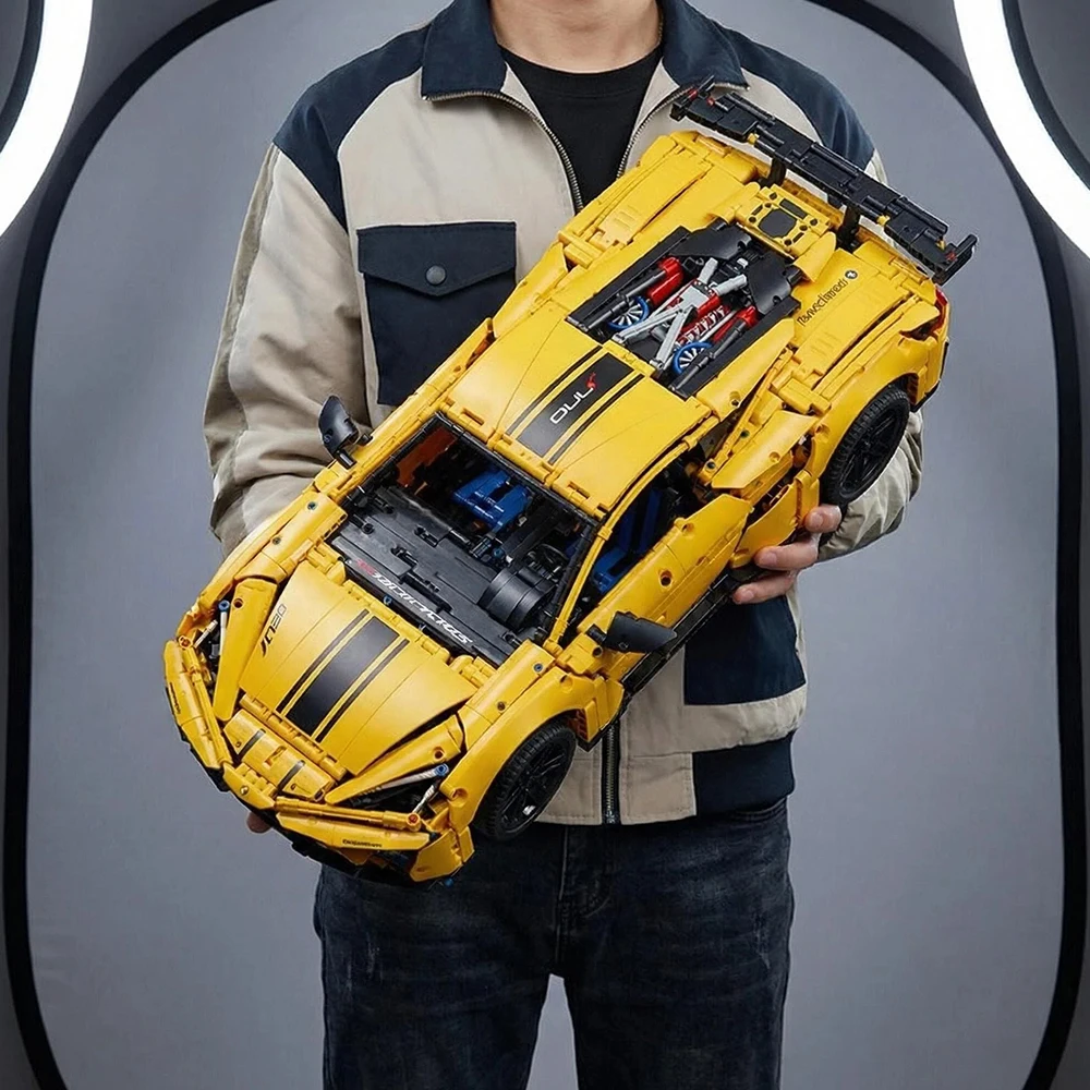 New Sports Car Model 1:8 Scale Building Blocks 3372 PCS Technical Bricks Yellow Car Desktop Assembly Set Toy for Boys Gift 2026
New Sports Car Model 1:8 Scale Building Blocks 3372 PCS Technical Bricks Yellow Car Desktop Assembly Set Toy for Boys Gift 2026