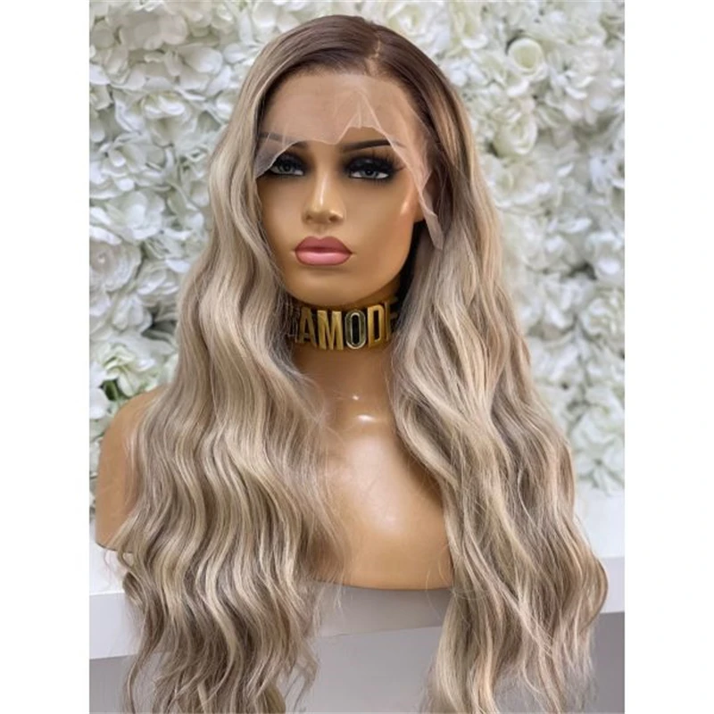 High Quality Wig Ombre Ash Blonde Balayage HD Synthetic Lace Front Wig Natural Wigs Gift For Her Preplucked Realistic Hairline
High Quality Wig Ombre Ash Blonde Balayage HD Synthetic Lace Front Wig Natural Wigs Gift For Her Preplucked Realistic Hairline