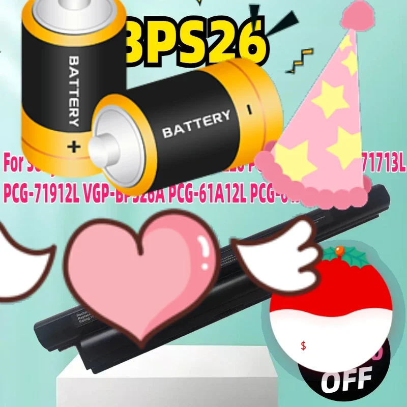 New BPS26 Laptop Battery for Sony VAIO VGP-BPS26 VGP-BPL26 PCG-61A14L PCG-71713L PCG-71912L VGP-BPS26A PCG-61A12L PCG-61A13L
New BPS26 Laptop Battery for Sony VAIO VGP-BPS26 VGP-BPL26 PCG-61A14L PCG-71713L PCG-71912L VGP-BPS26A PCG-61A12L PCG-61A13L