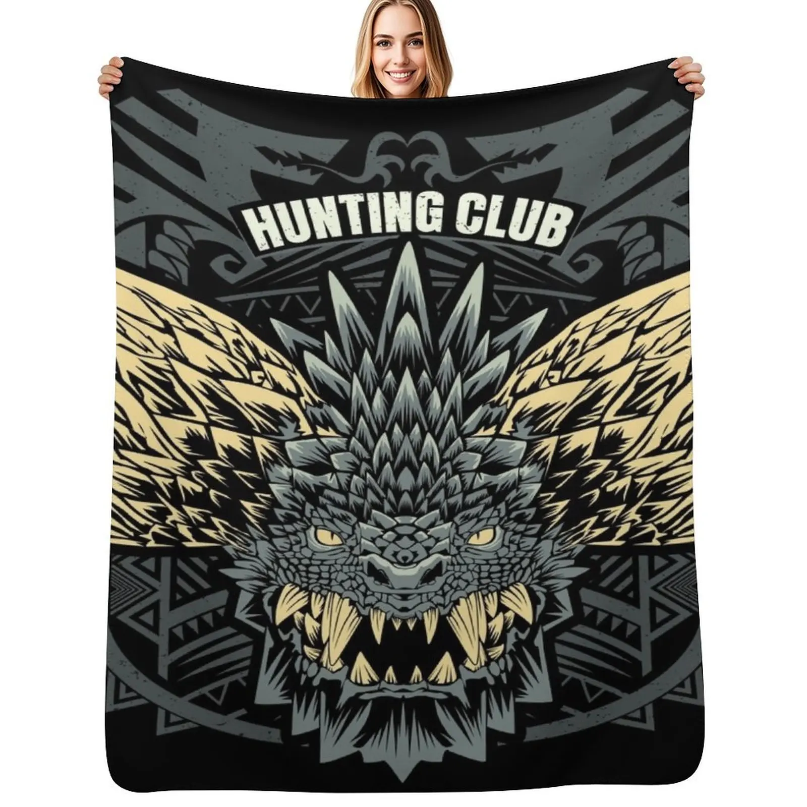 Nergigante Hunting club Throw Blanket Cute Plaid Stuffeds christmas gifts Bed linens Blankets 
Nergigante Hunting club Throw Blanket Cute Plaid Stuffeds christmas gifts Bed linens Blankets