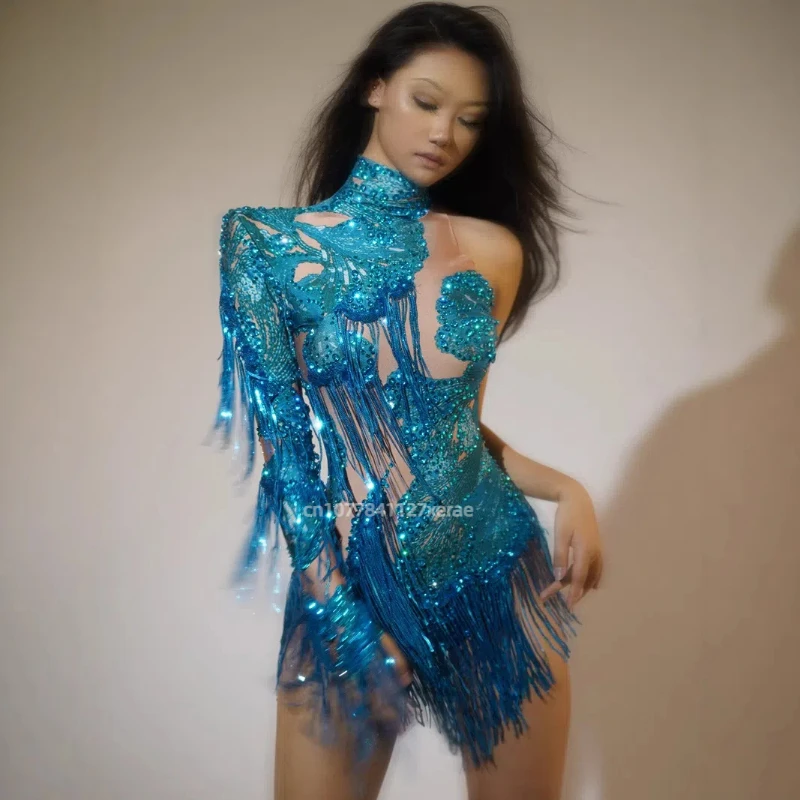 New Women's Latin Dance Costume Party Sexy Tassel Sequin Dress European and American Latin Dance Performance Costume
New Women's Latin Dance Costume Party Sexy Tassel Sequin Dress European and American Latin Dance Performance Costume