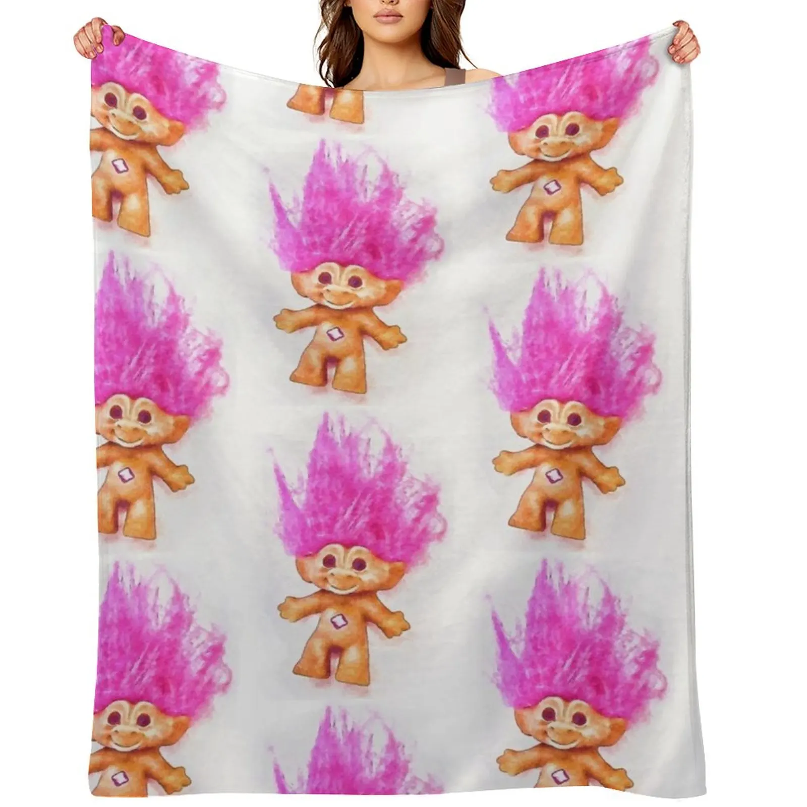 Pink Luck Troll Doll Watercolor Throw Blanket Cute Thins for babies Soft Blankets
Pink Luck Troll Doll Watercolor Throw Blanket Cute Thins for babies Soft Blankets