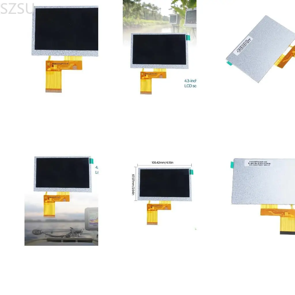 SZSU 4.3inch LCD Monitors Display Screen High Brightness LCD Screen Repair Cracked For Outdoor Devices Detection Fish Anchors
SZSU 4.3inch LCD Monitors Display Screen High Brightness LCD Screen Repair Cracked For Outdoor Devices Detection Fish Anchors