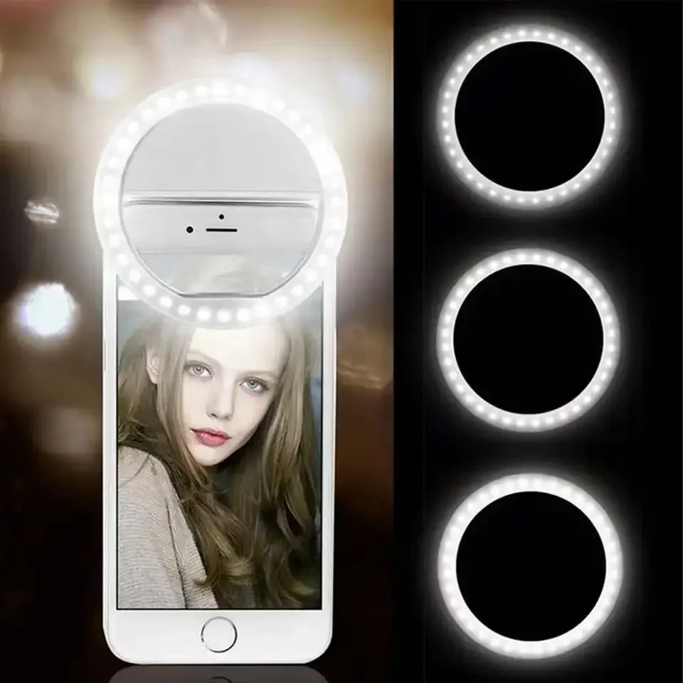 LED Selfie Ring Light Novelty Makeup Lightings Led Selfie Lamp Mobile Phones Photo Night Light Rechargeable Lamp Selfie Ring
LED Selfie Ring Light Novelty Makeup Lightings Led Selfie Lamp Mobile Phones Photo Night Light Rechargeable Lamp Selfie Ring