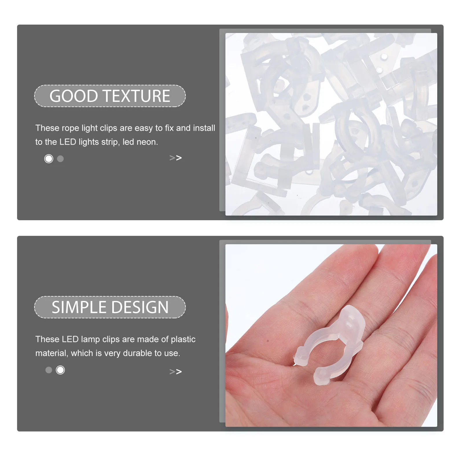 30Pcs Round Rope Light Clips Plastic LED Neon Rope Light Mounting Clips Easy Install for Outdoor String Lights Christmas
30Pcs Round Rope Light Clips Plastic LED Neon Rope Light Mounting Clips Easy Install for Outdoor String Lights Christmas