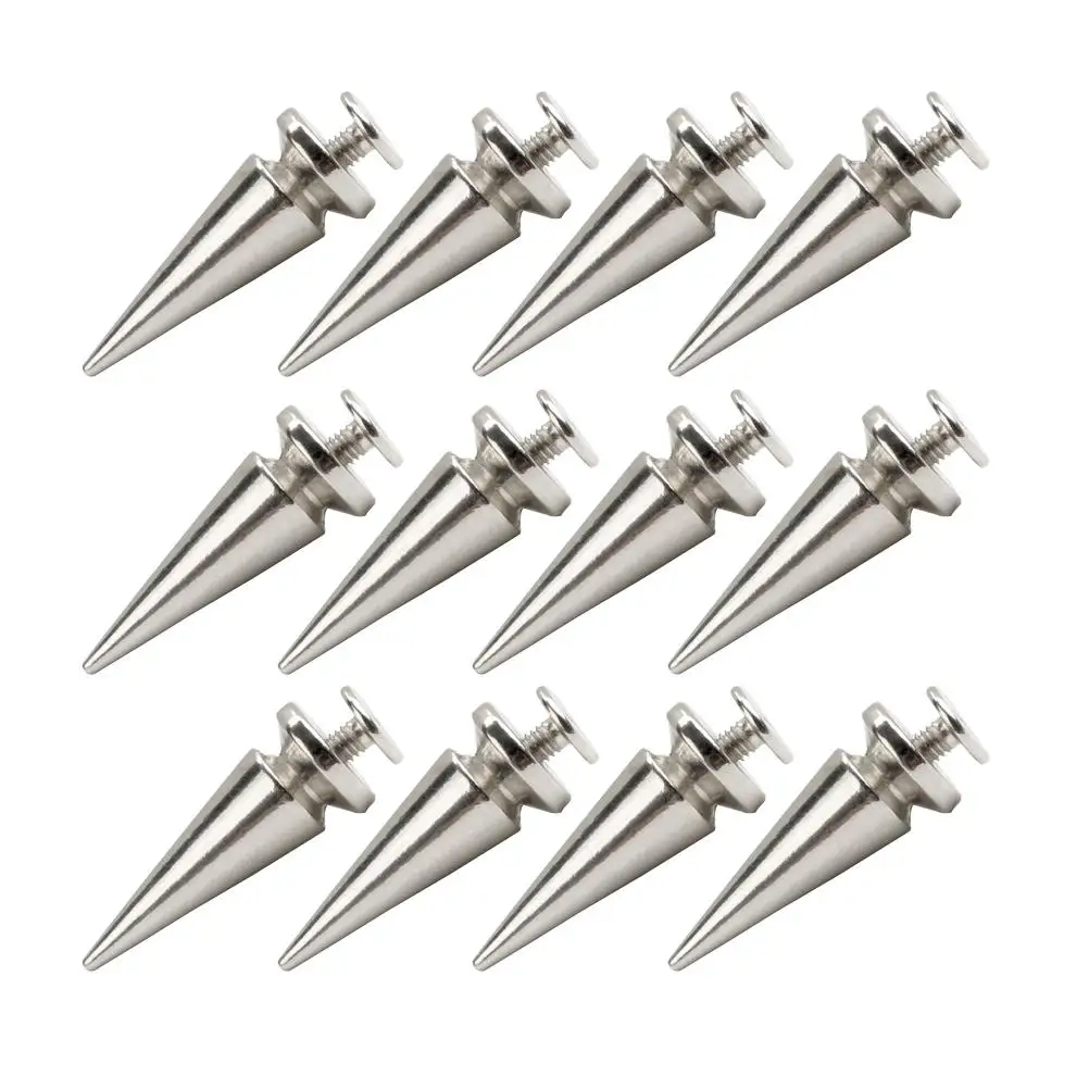 20pcs Rivet Spikes Silver Metal Cone Nail Studs Fashion DIY Projects Jewelry Accessories Round Studs Screwback Punk Motor
20pcs Rivet Spikes Silver Metal Cone Nail Studs Fashion DIY Projects Jewelry Accessories Round Studs Screwback Punk Motor