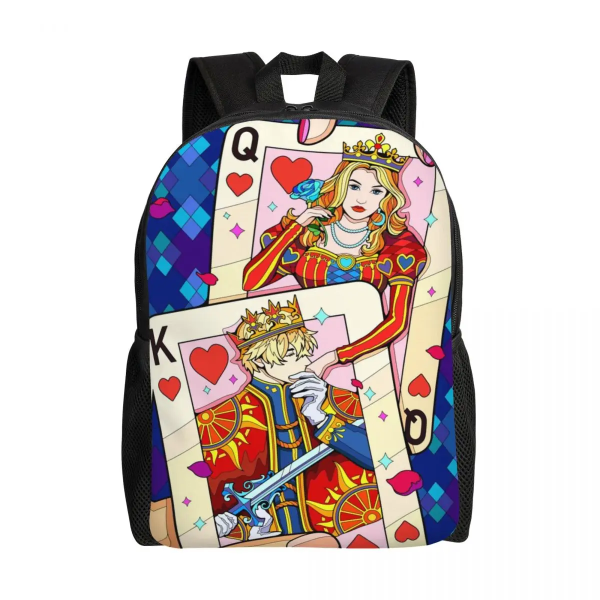 Custom Playing Cards Poker Travel Backpack Men Women School Laptop Bookbag Games Queen King College Student Daypack Bags
Custom Playing Cards Poker Travel Backpack Men Women School Laptop Bookbag Games Queen King College Student Daypack Bags