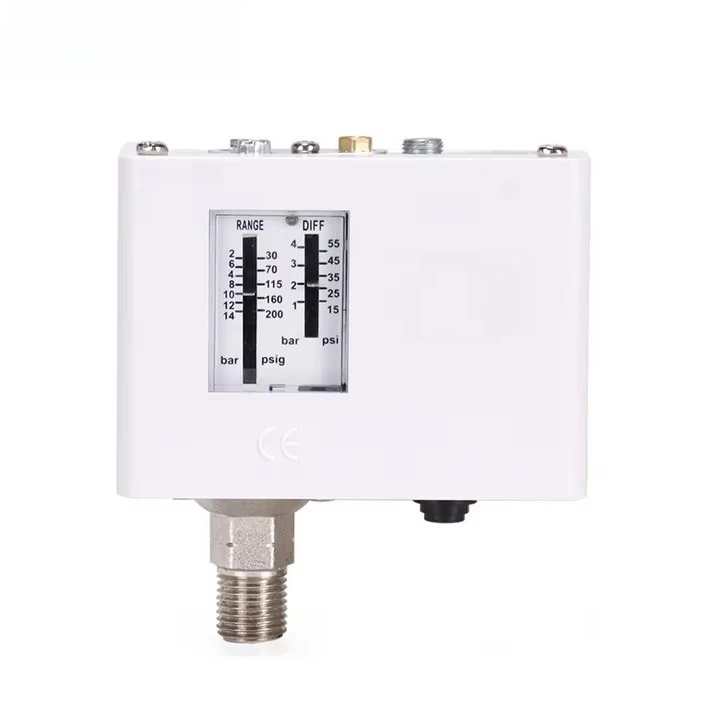 LF55 Adjustable Refrigeration Pressure Controller Compressor Pressure for Air Water Pump HVAC Boiler IP65 CE Certified
LF55 Adjustable Refrigeration Pressure Controller Compressor Pressure for Air Water Pump HVAC Boiler IP65 CE Certified