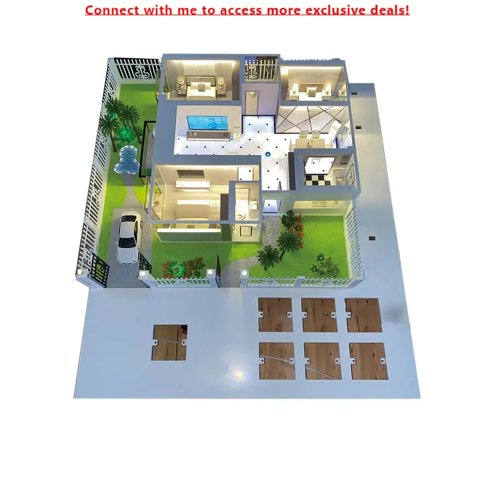 Smart Display House ModelTwo-Floor Villa With Lawn/Tree/Car Decoration, Supporting RGB Lighting/AC/TV/Curtain Control
Smart Display House ModelTwo-Floor Villa With Lawn/Tree/Car Decoration, Supporting RGB Lighting/AC/TV/Curtain Control