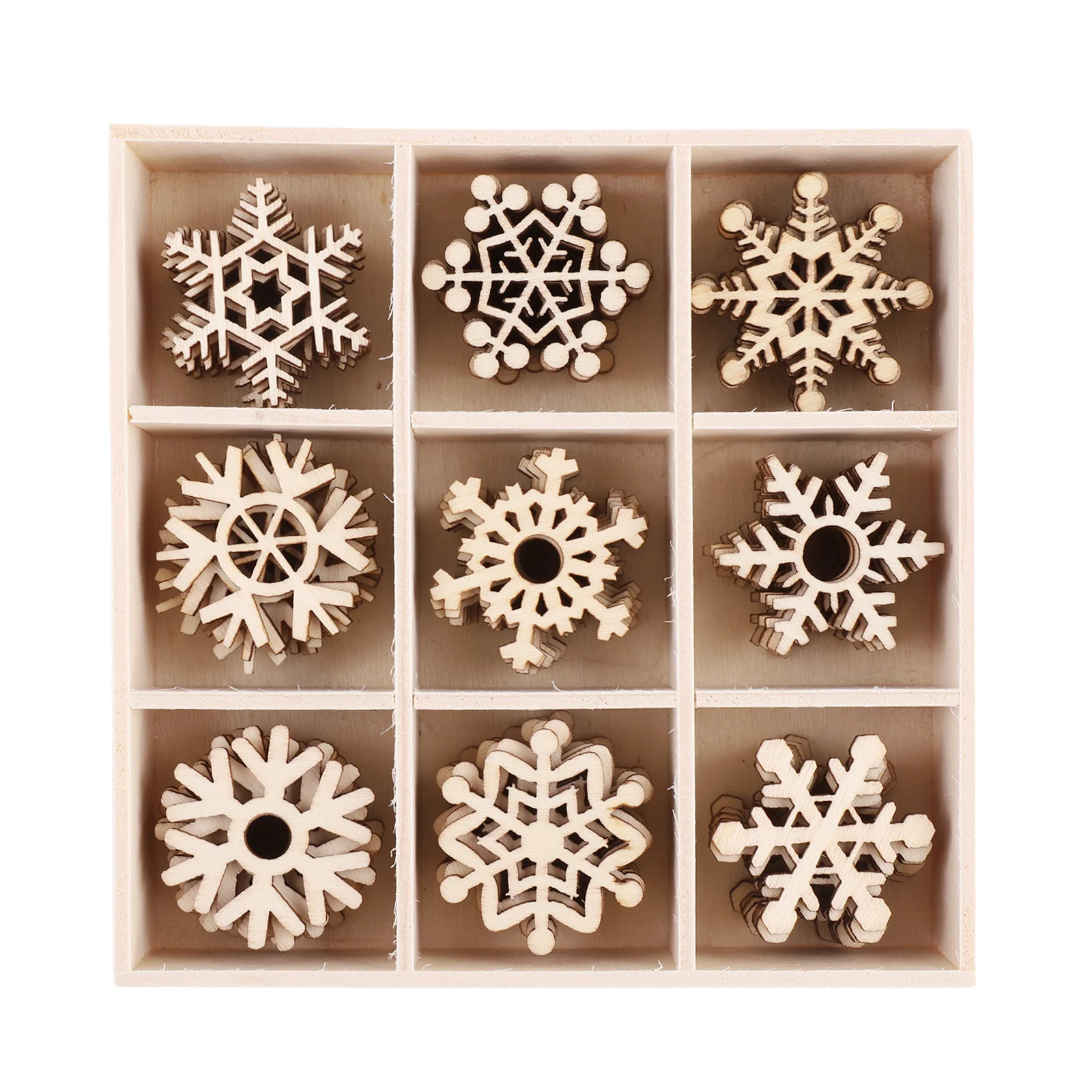 72Pcs Wooden Snowflake Decoration Pendants DIY Graffiti Crafts for Xmas Hanging Ornaments Gifts Festival Wooden DIY Pendants
72Pcs Wooden Snowflake Decoration Pendants DIY Graffiti Crafts for Xmas Hanging Ornaments Gifts Festival Wooden DIY Pendants