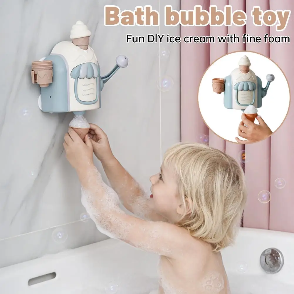 Ice Cream Shaped Bath Bubble Toy Interactive Bathtime Fun for Toddlers Suction Cup Bubble Maker for Kids' Bath Play
Ice Cream Shaped Bath Bubble Toy Interactive Bathtime Fun for Toddlers Suction Cup Bubble Maker for Kids' Bath Play
