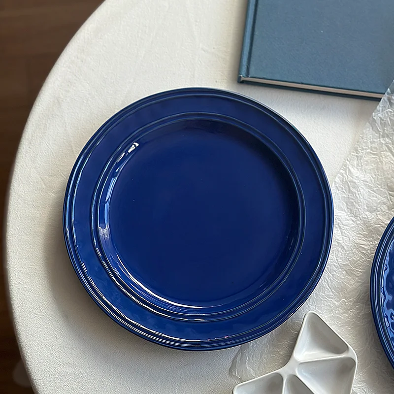 LMM Nordic rich blue lines irregular steak oversized pizza plate
LMM Nordic rich blue lines irregular steak oversized pizza plate