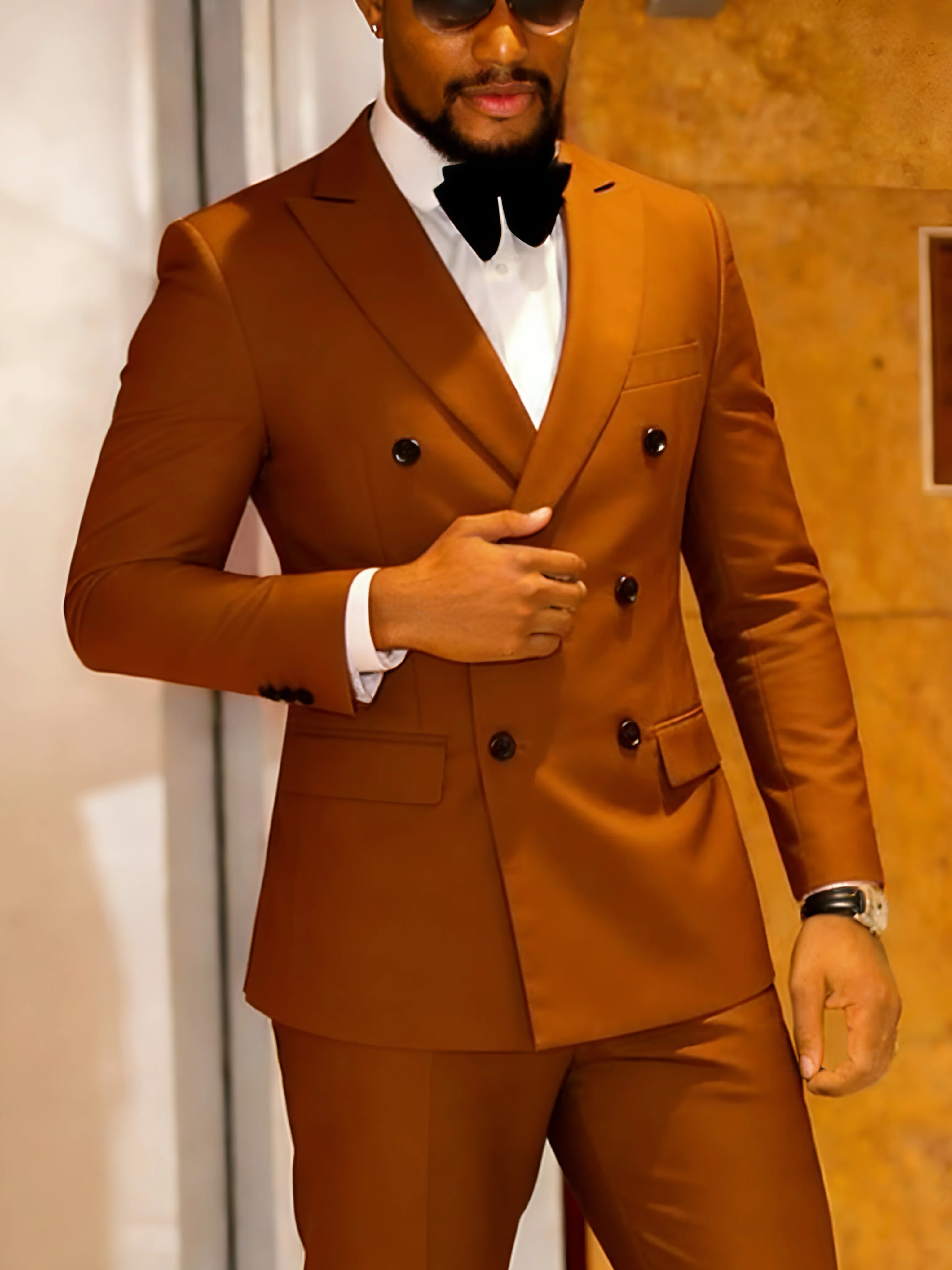 Men Suits 2 Piece Double Breasted Tuxedo Colored Formal Suits for Men
Men Suits 2 Piece Double Breasted Tuxedo Colored Formal Suits for Men