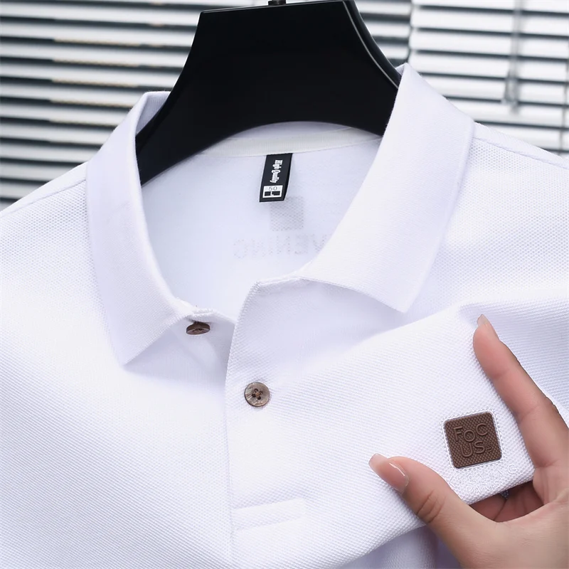 Высококачественная модель Cott On100%, мужская летняя рубашка поло, футболка с дышащим воротником и короткими рукавами, мужская одежда для отдыха
Высококачественная модель Cott On100%, мужская летняя рубашка поло, футболка с дышащим воротником и короткими рукавами, мужская одежда для отдыха