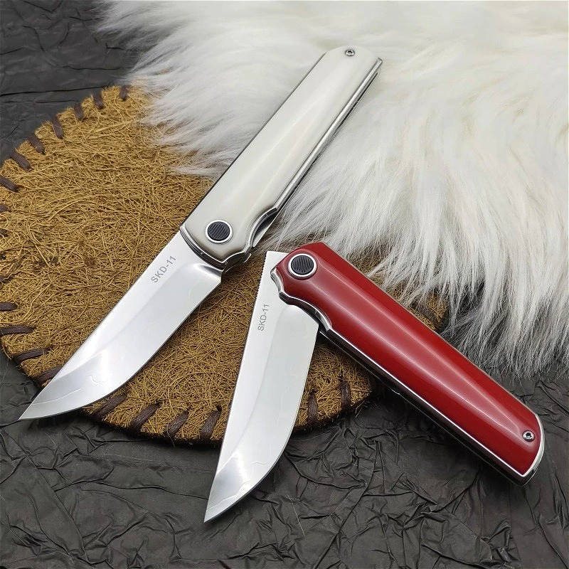 Portable Folding Pocket Outdoor Camping Survival Knife Tactical Hunting SKD-11 Blade Utility Fruit Self-defense EDC Tools Knives
Portable Folding Pocket Outdoor Camping Survival Knife Tactical Hunting SKD-11 Blade Utility Fruit Self-defense EDC Tools Knives
