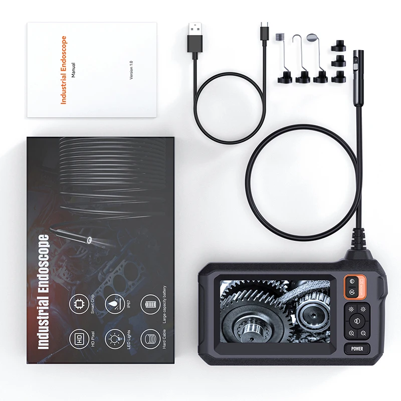 Новый портативный промышленный автомобильный эндоскоп C30-M с двумя объективами 1080P 4,3-дюймовый IPS-экран 8 мм 5 м IP67 инспекционная эндоскопическая камера
Новый портативный промышленный автомобильный эндоскоп C30-M с двумя объективами 1080P 4,3-дюймовый IPS-экран 8 мм 5 м IP67 инспекционная эндоскопическая камера
