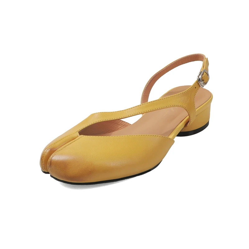 Luxury Mid Heel Sandals Women Summer Genuine Leather Split Toe Slingbacks Ballet Shoes Brand Designer Banquet Wedding Sandalias
Luxury Mid Heel Sandals Women Summer Genuine Leather Split Toe Slingbacks Ballet Shoes Brand Designer Banquet Wedding Sandalias