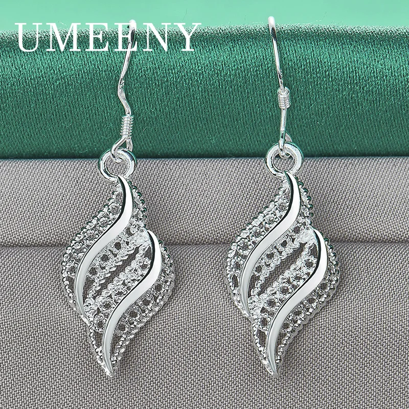 Fashion 925 sterling silver exquisite feather earrings for women engagement temperament jewelry gift accessories simple party
Fashion 925 sterling silver exquisite feather earrings for women engagement temperament jewelry gift accessories simple party