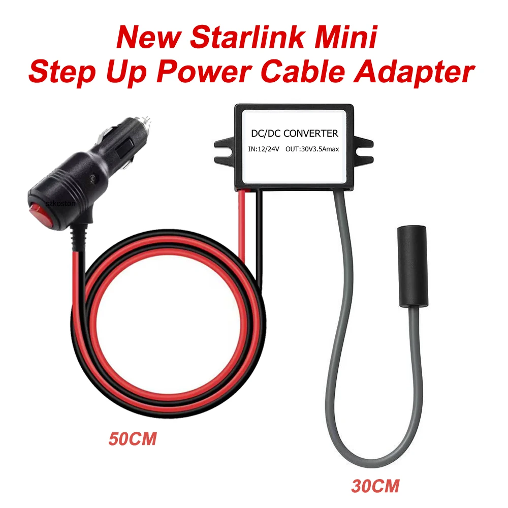 Новый кабель-преобразователь Starlink Mini с адаптером для повышения напряжения до 30В 3.5А DC для автомобиля/фургона, конвертер питания Starlink для авто
Новый кабель-преобразователь Starlink Mini с адаптером для повышения напряжения до 30В 3.5А DC для автомобиля/фургона, конвертер питания Starlink для авто