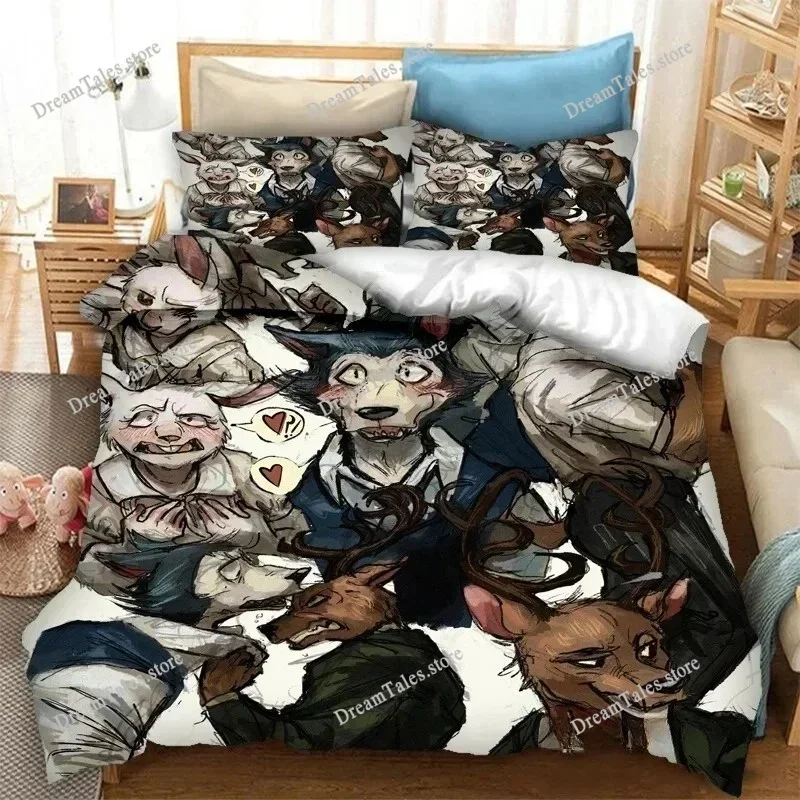 BEASTARS Luxury Bedding Set Japan Anime Cartoon Duvet Cover Set Comforter Bedspread Linen Twin Single Size Printed Home Textile0
BEASTARS Luxury Bedding Set Japan Anime Cartoon Duvet Cover Set Comforter Bedspread Linen Twin Single Size Printed Home Textile0