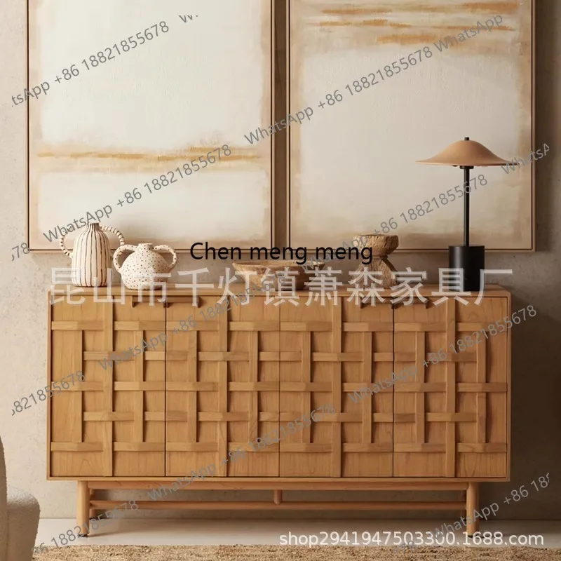 American solid wood dining side cabinet French retro entrance locker household living room TV storage cabinet
American solid wood dining side cabinet French retro entrance locker household living room TV storage cabinet