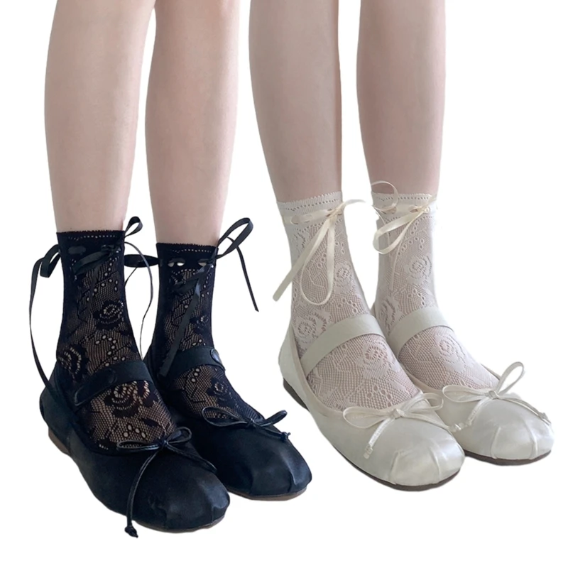 Womens Floral Lace Calf Socks Ruffle Trim Middle Tube Stockings Cute Japanese Style Lace Bowknot Socks
Womens Floral Lace Calf Socks Ruffle Trim Middle Tube Stockings Cute Japanese Style Lace Bowknot Socks
