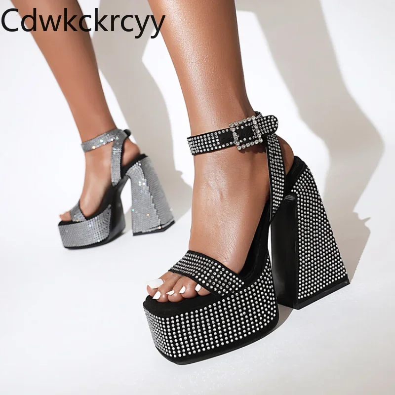 summer new pattern fashion Exposed toe high-heeled women's sandals rhinestone sexy party waterproof Square heel women sandals
summer new pattern fashion Exposed toe high-heeled women's sandals rhinestone sexy party waterproof Square heel women sandals