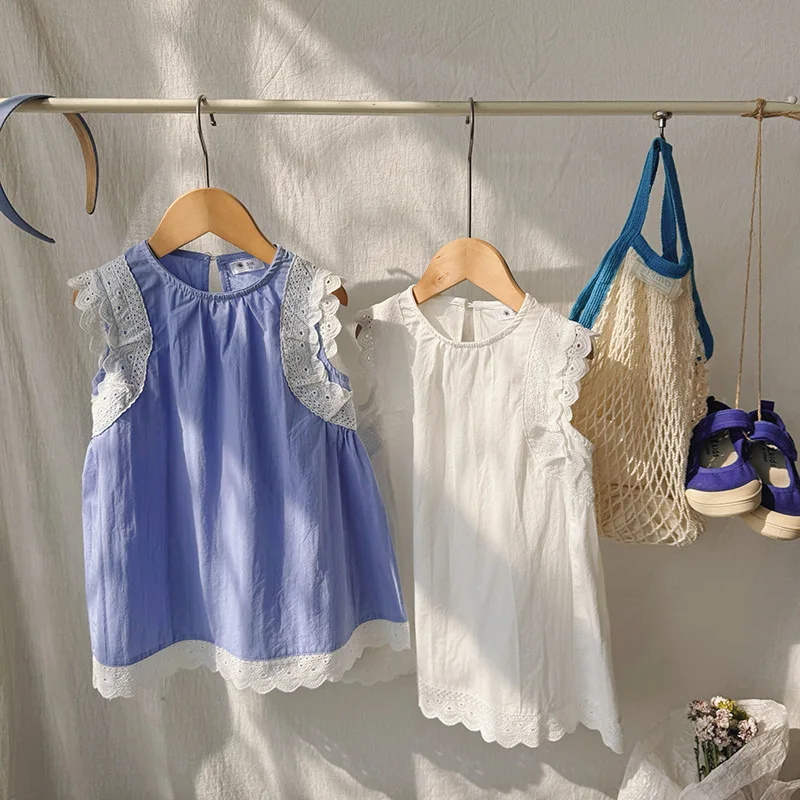 Girls' Lace Cotton Dress 2025 Summer New Stylish Children's Clothing Casual Sweet Dress for Baby Girls
Girls' Lace Cotton Dress 2025 Summer New Stylish Children's Clothing Casual Sweet Dress for Baby Girls