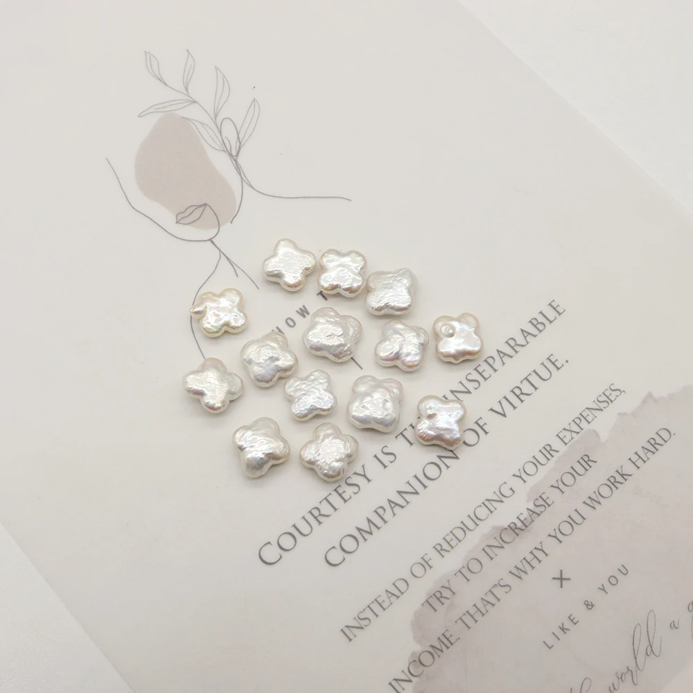 Натуральный пресноводный жемчуг, четырехлистная клеверная форма, белый жемчуг в стиле барокко, бусины без отверстий для DIY, женское ожерелье, ювелирные аксессуары
Натуральный пресноводный жемчуг, четырехлистная клеверная форма, белый жемчуг в стиле барокко, бусины без отверстий для DIY, женское ожерелье, ювелирные аксессуары